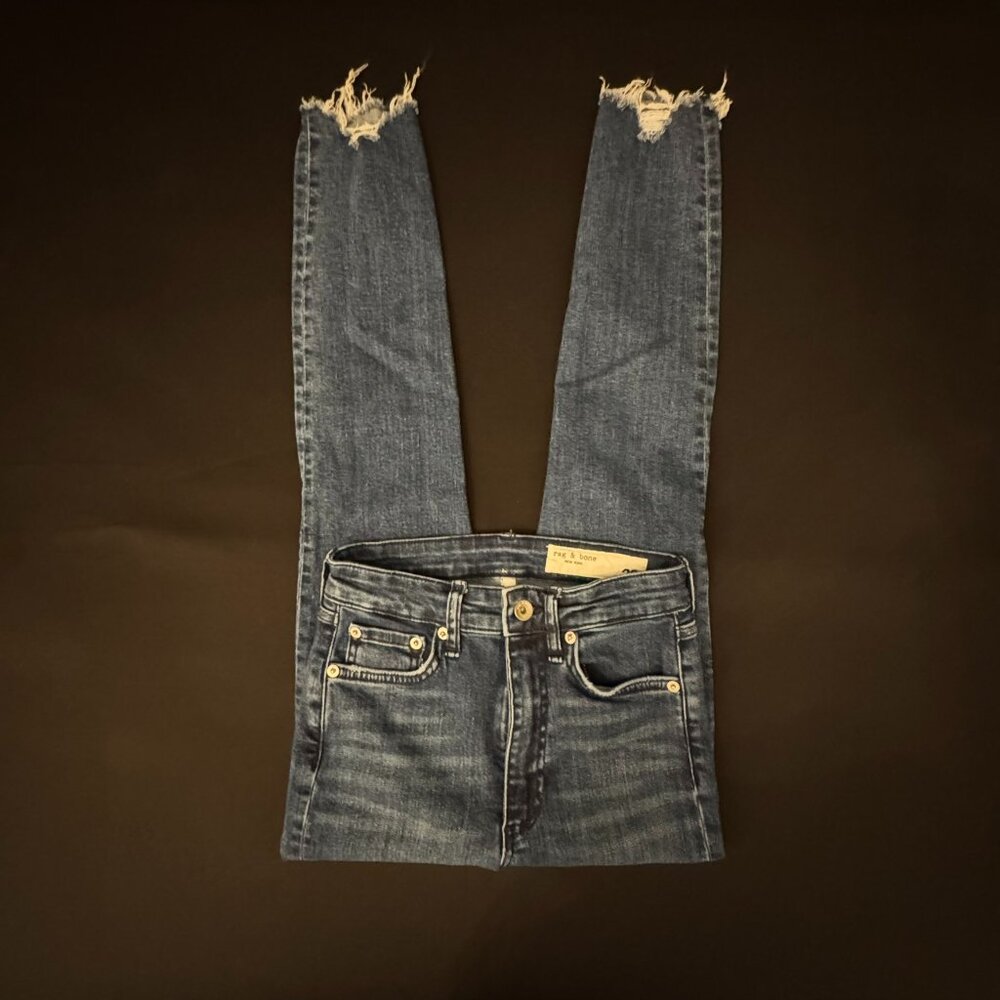 Rag & Bone Nina High Rise Ankle Skinny Emory Jeans 23